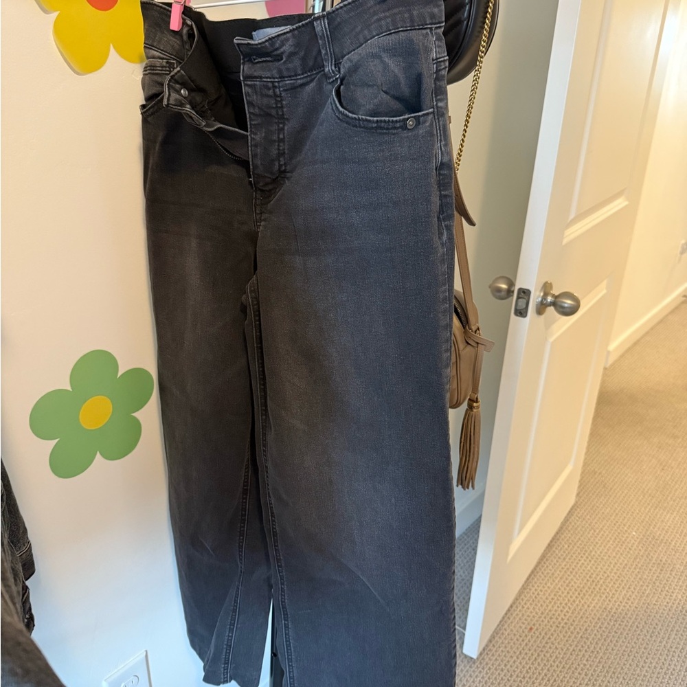 Wit & Wisdom Black Flare Wide Leg Jeans *hemmed